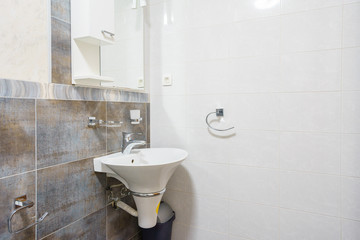 Naklejka na ściany i meble Interior of a bathroom in a villa