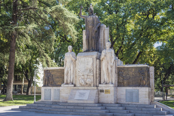 Italy Square (Plaza Italia) in Mendoza, Argentina.