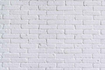 White brick wall, perfect as a background, Loft styled white bri