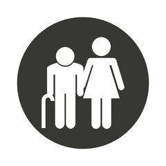 family members isolated icon