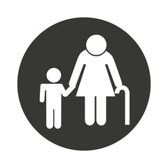 family members isolated icon