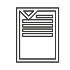 document paper file isolated icon