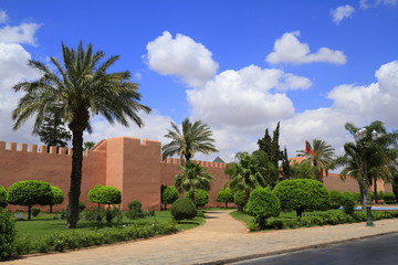 Fototapeta na wymiar Marrakesh Old City Walls