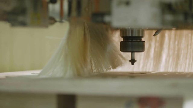 Manufacturer of wood products in the carpentry on the furniture manufacture. Macro