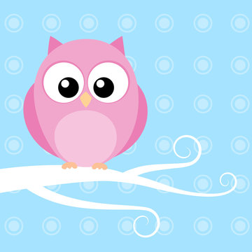 Cute owl background