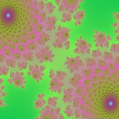 Fresh spring floral abstract fractal backgroung suitable for beauty theme