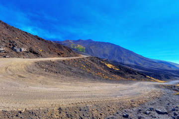 Active Volcano Etna on Sicily, Italy