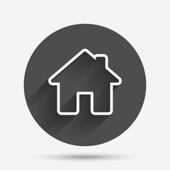 Home sign icon. Main page button. Navigation