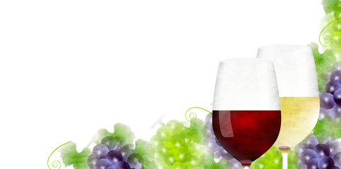 ぶどう　ワイン　秋　背景