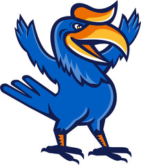 Hornbill Open Arms Full Body Cartoon