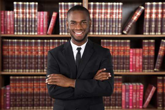 Male Lawyer In Office
