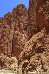 Fototapeta premium Todra Gorge in moroccan Atlas Mountais, Morocco