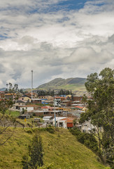 Andean Town Landscape Scene Azuay Ecuador