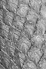 The art and pattern of carving silverware.