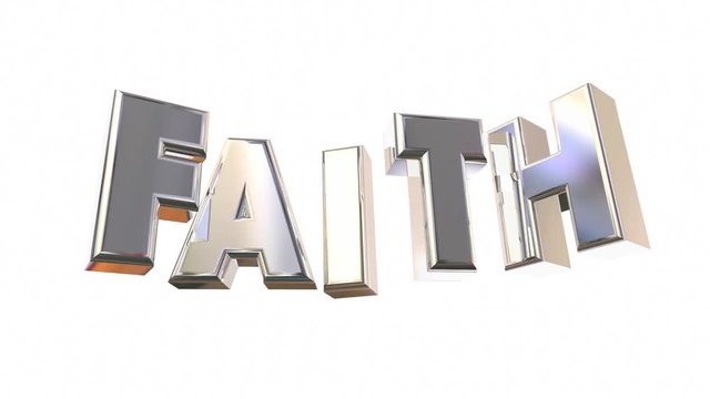 Faith Religion Belief God Prayer Word 3d Animation