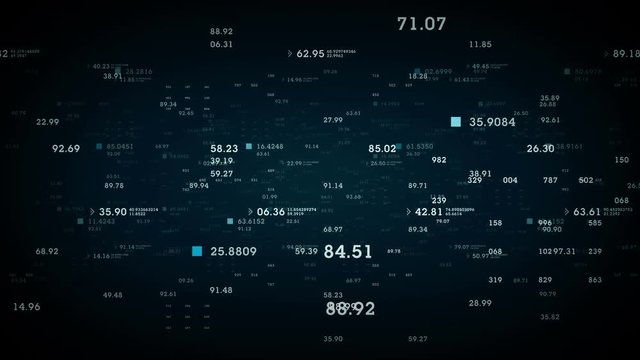 Data and Information Blue - Data and information passing through cyberspace. All clips are available in multiple color options. All clips loop seamlessly.