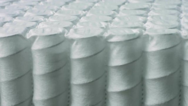 Closeup texture of spring units for making mattresses