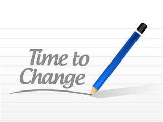 time to change message sign concept