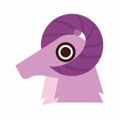 capricorn zodiac logo icon vector