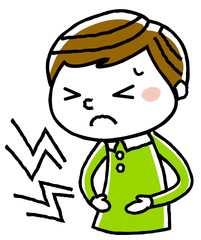男の子：腹痛
