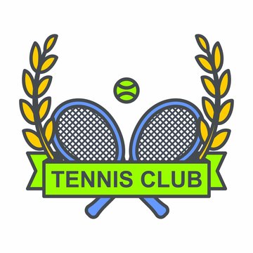 tennis logo icon vector