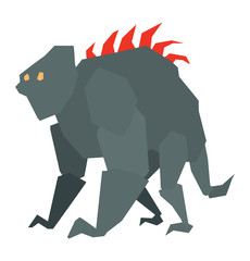 Aliens monster vector illustration.