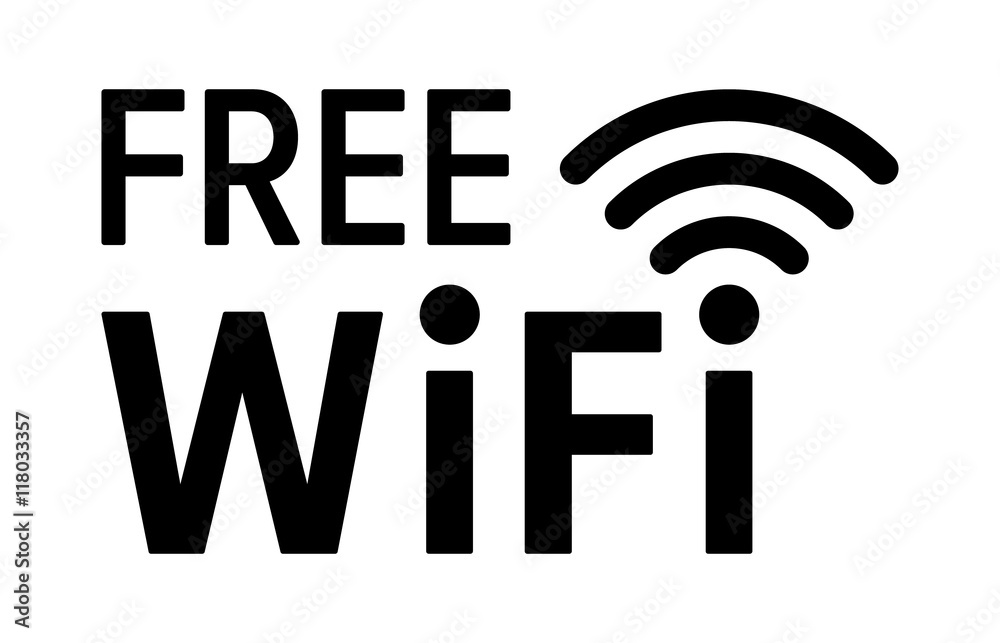 Canvas Prints free wifi hotspot wireless signal flat icon for apps and websites