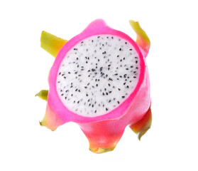 Close up Dragon Fruit on white background