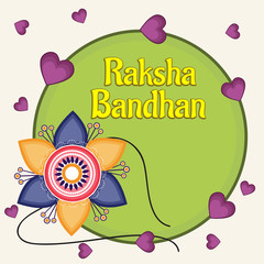 Fototapeta premium Happy Raksha Bandhan Indian festival background .