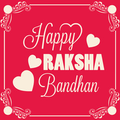 Happy Raksha Bandhan Indian festival background .