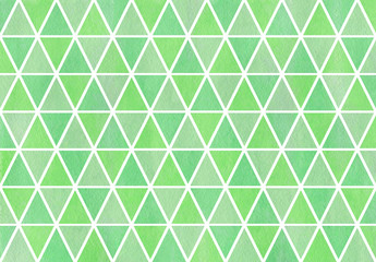 Watercolor triangle pattern.