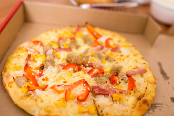 Pizza in box