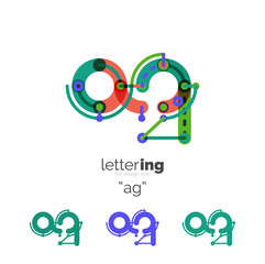 Fototapeta premium Letters logo icon