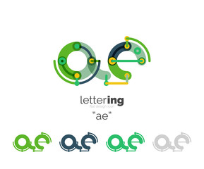 Alphabet letter font logo business icon