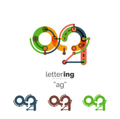 Alphabet letter font logo business icon