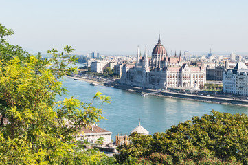 Fototapeta na wymiar Budapest - Hungarian Parliament Building
