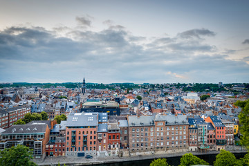 Namur skyline, Wallonia, Belgium.