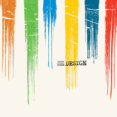 Artwork with Color Strip Background