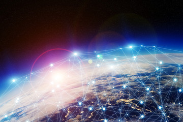 Global network and data exchange over the world