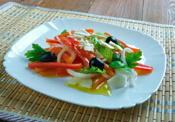 Kazakh salad of radish