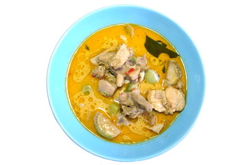Thailand food Green curry Chicken Intense soup