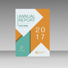 Vector brochure design template