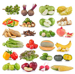 set of fruit and vegetable