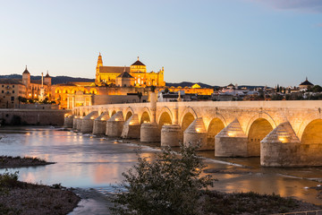 Roman bridge in Cordoba, Andalusia, southern Spain.