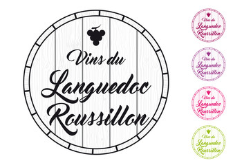 Tonneau Vins du Languedoc Roussillon