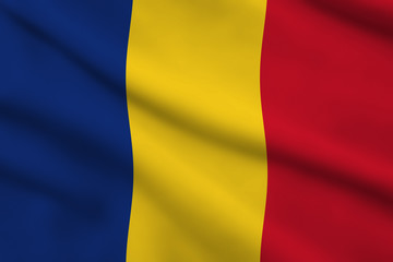 Romania oder Chad Flag