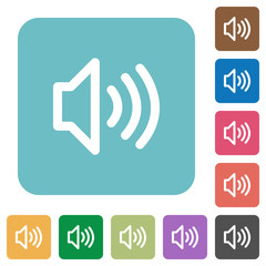 Flat volume icons