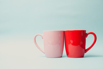 Two tea or coffee cup