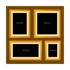 Wooden All in One Photo Frame Template