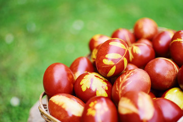 Obraz premium painted easter eggs